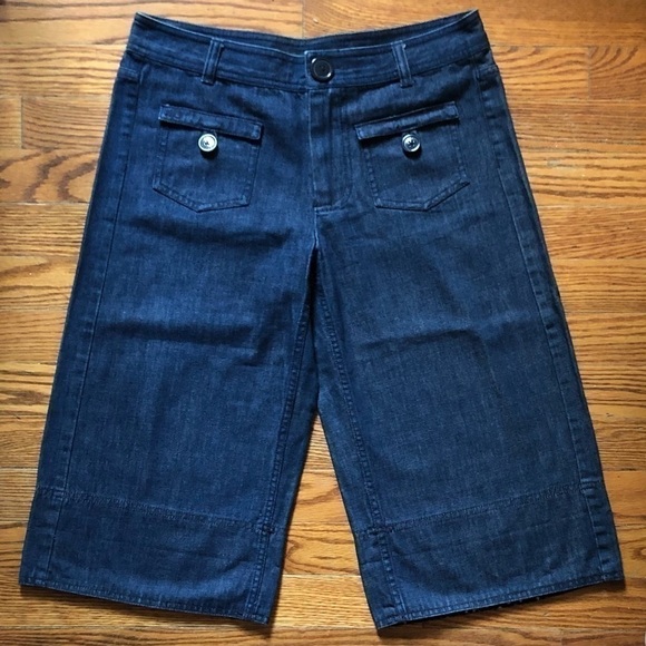 𝅺MARC Jacobs Bermuda Shorts Dark Blue Size 4 - Picture 1 of 5